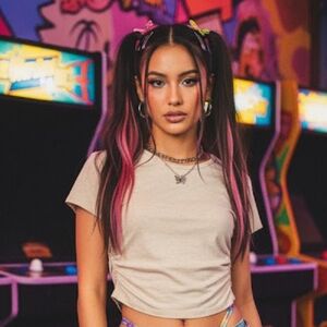 Harlow Cream Ruched Crop Top Y2K Aesthetic - Women’s Size M